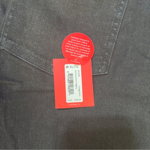 Spanx Black Distressed Jeggings Size XL - Picture 4 of 5